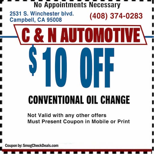 CONVENTIONAL OIL CHANGE Coupon Campbell